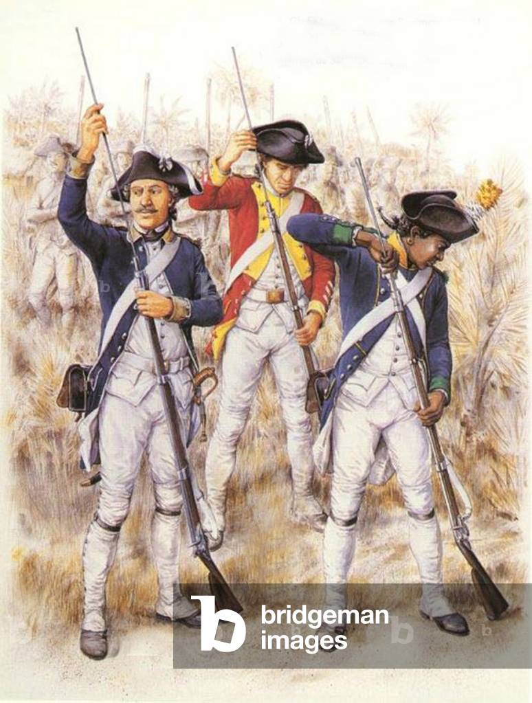 French colonial troops (illustration)