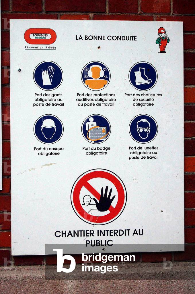 4216N Construction site for the reconstruction of the former national printing press Panel on good conduct at the site Paris 19 January 2007