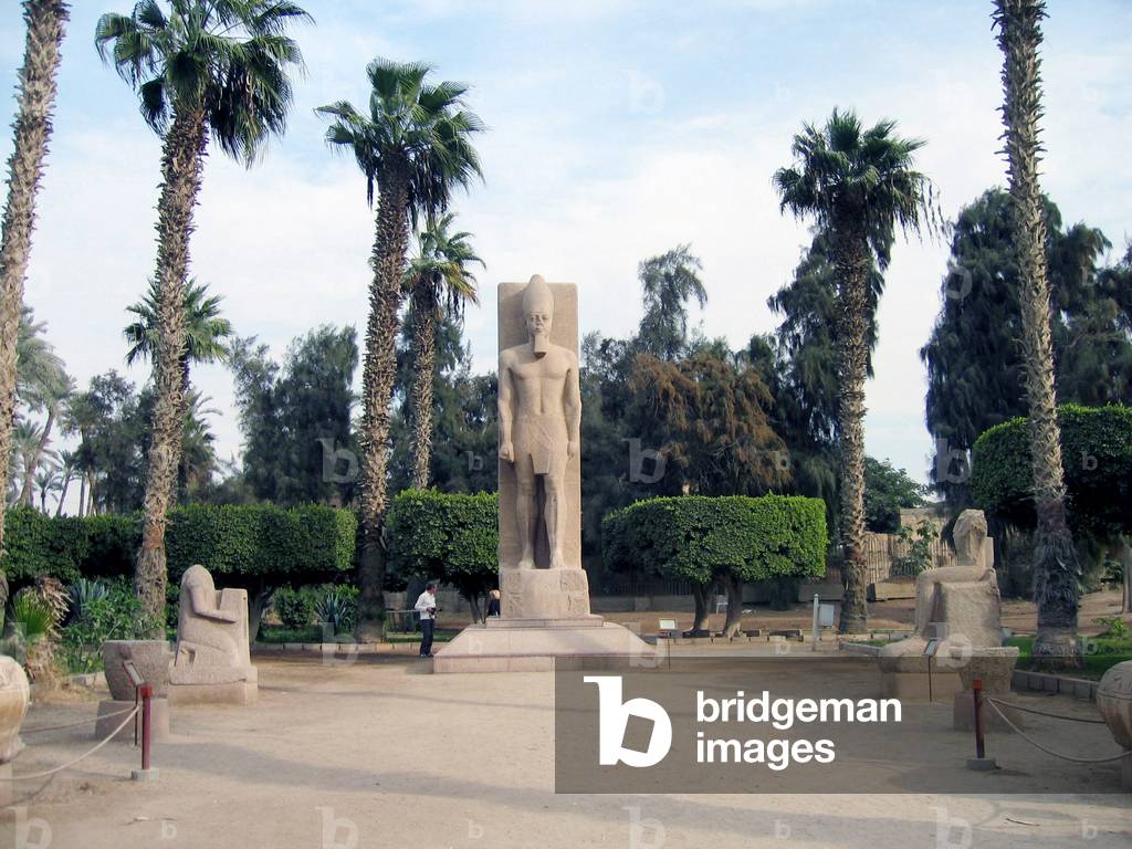 5252N- EGYPTE -2006 -musee de Menphis- Sculpture monumentale de Ramses II