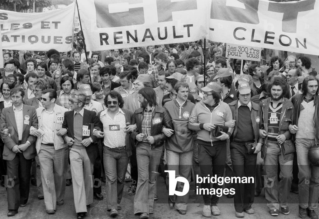 Strike and protest Renault Cléon