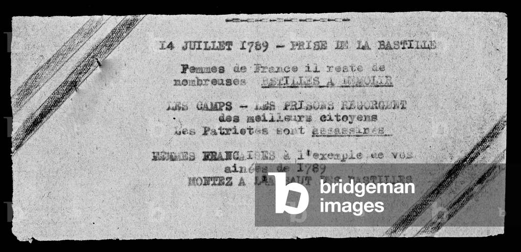 TRACT SOUS L'OCCUPATION