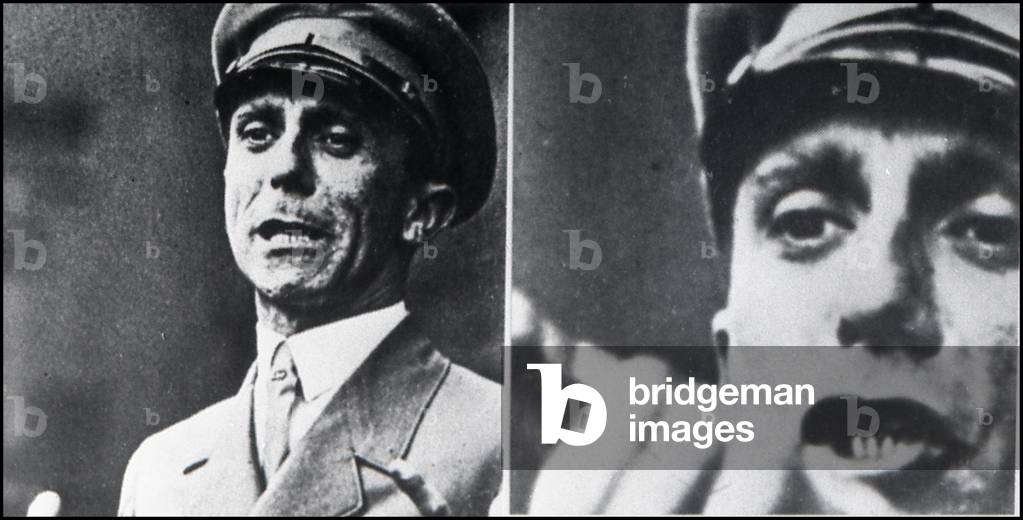Portrait of Goebels during a speech (Goebels Archives)