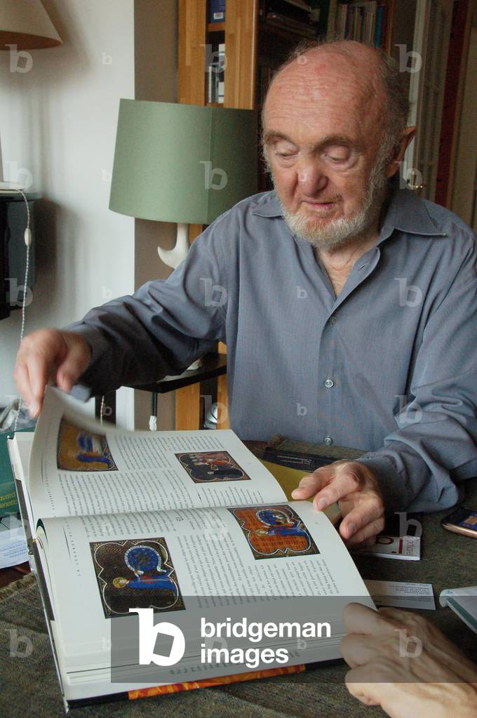 11387N Albert Jacquard at home in Paris 9 November 2011