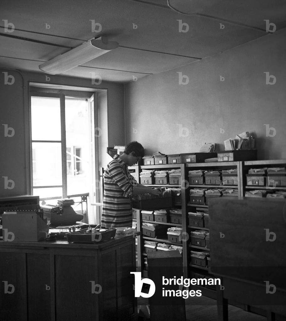 The Sécurité Sociale (French social security system), in Paris, August 1969 (b/w photo)