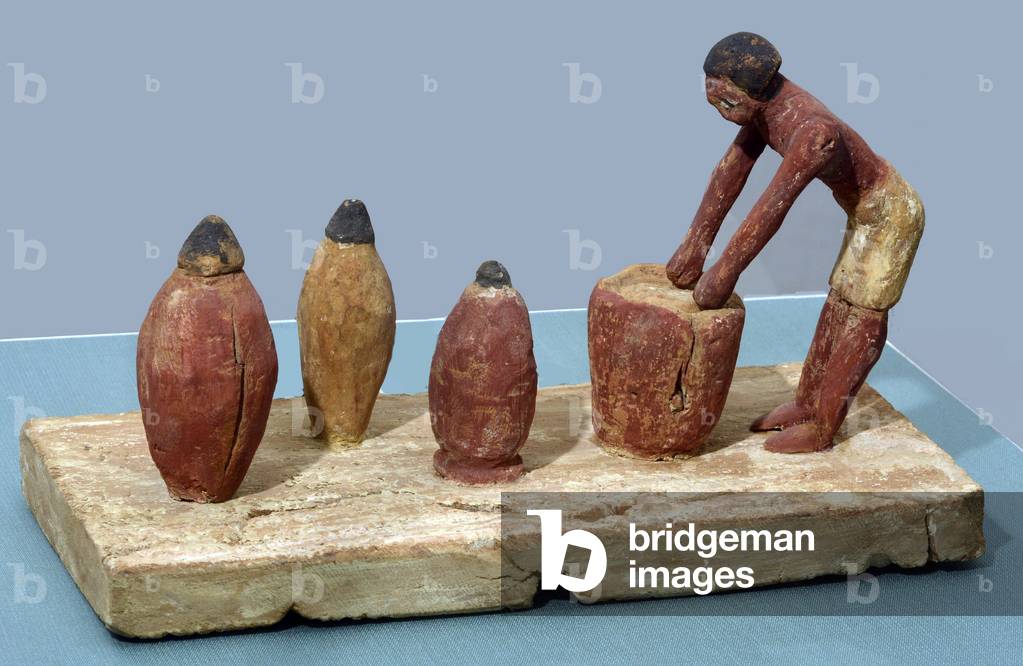 Model of a brewery or beer production, c.2000-1700 BC (wood)