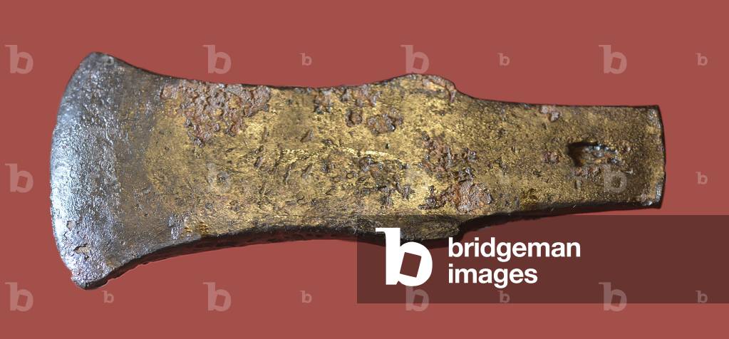 Tel Queifa, bronze axe-shaped tool or weapon, c.800 BC (bronze)