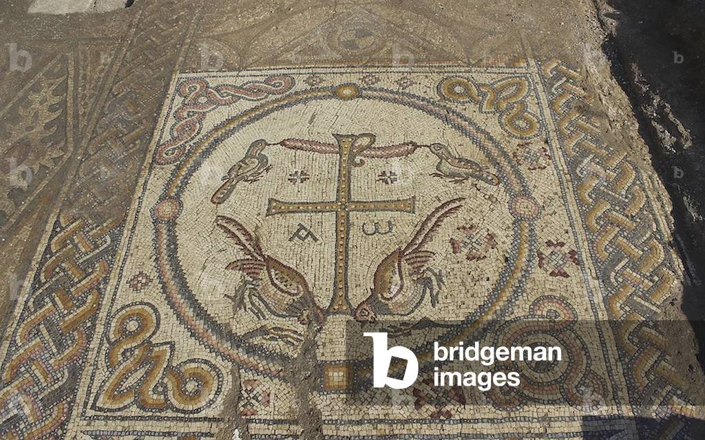 Aluma mosaic with Christogram