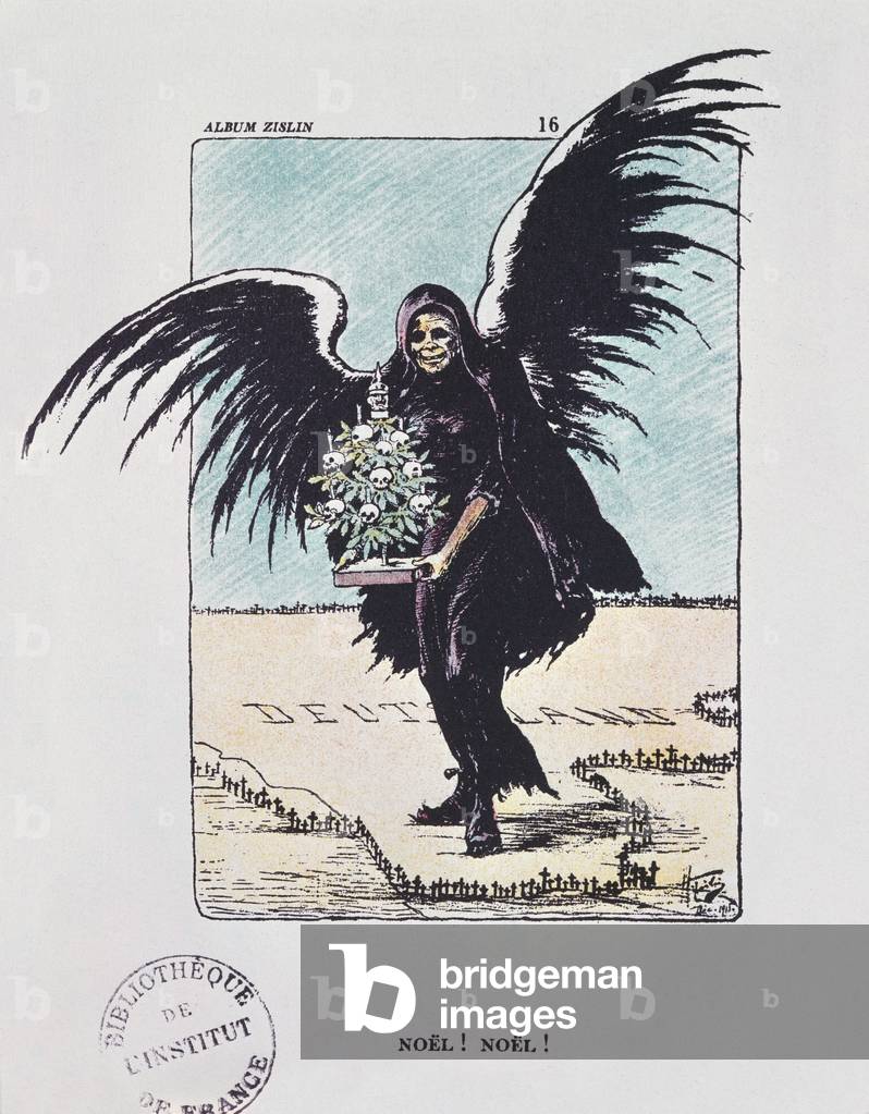 Christmas! Christmas! December 1915, illustration from the Zislin Album, No 16 (colour litho)