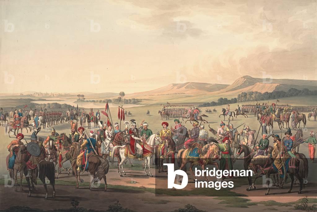 Turkish Cavalry, 1809 (coloured engraving)