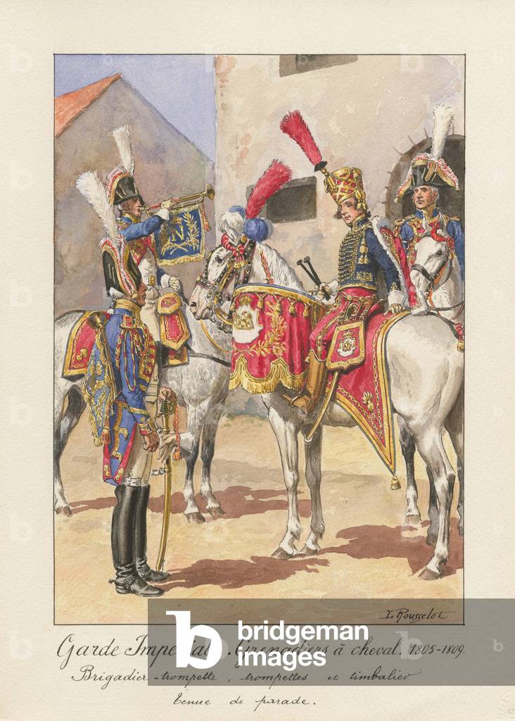 Garde Impériale - Grenadiers à cheval 1805-1809, 1945 (w/c on paper)