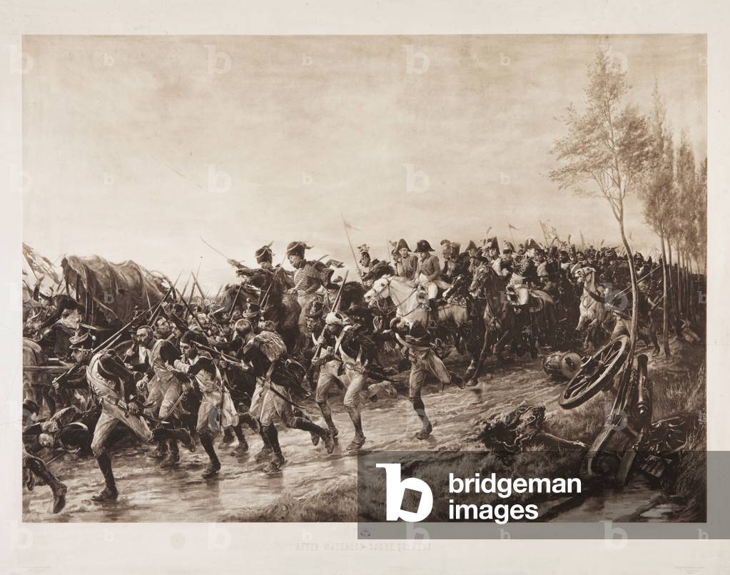 After Waterloo: Every Man for Himself, 1890 (sepia photogravure)