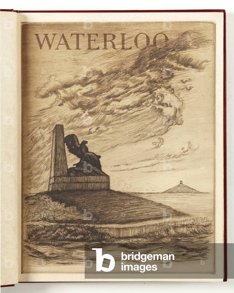 The Monument to the French on the road to Genappe, from 'Le champ de Bataille de Waterloo', 1915 (engraving)