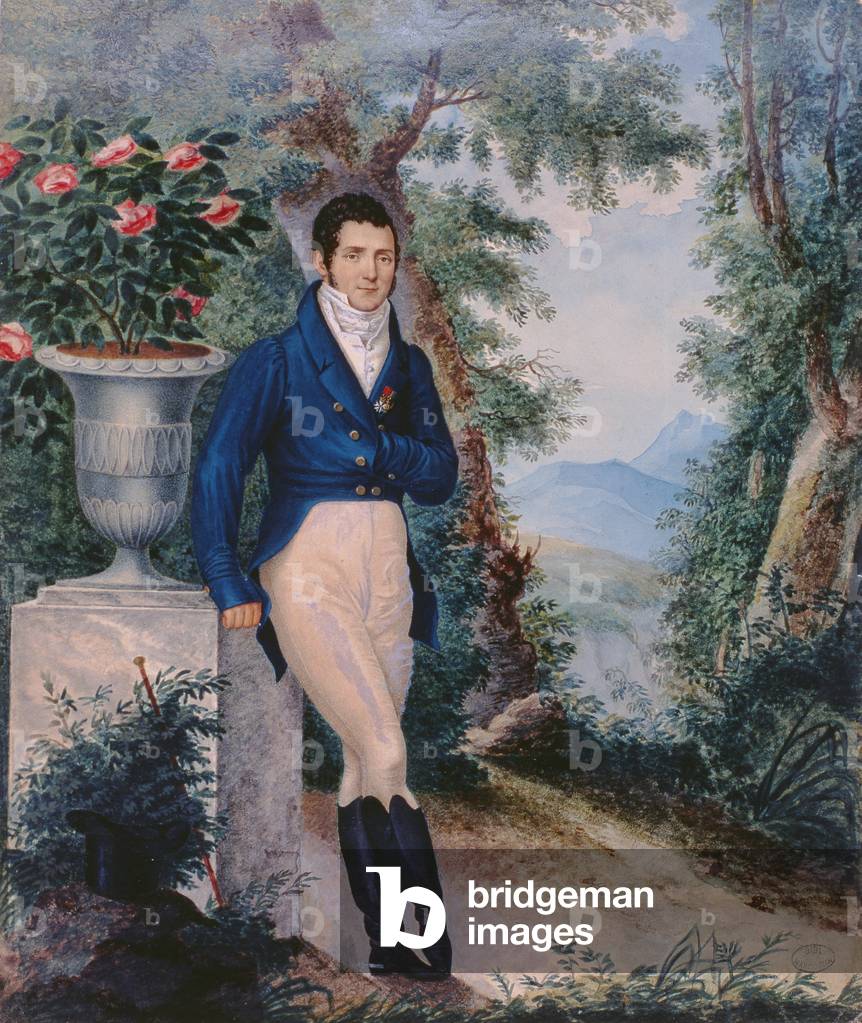 Prince Felice Baciocchi (colour litho)