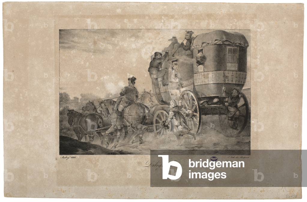 Stagecoach, 1823 (litho)
