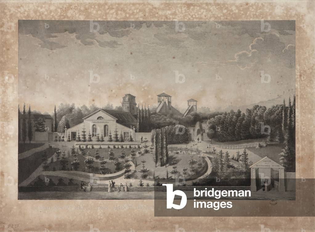 Amusement park with Panstéréorama (litho)