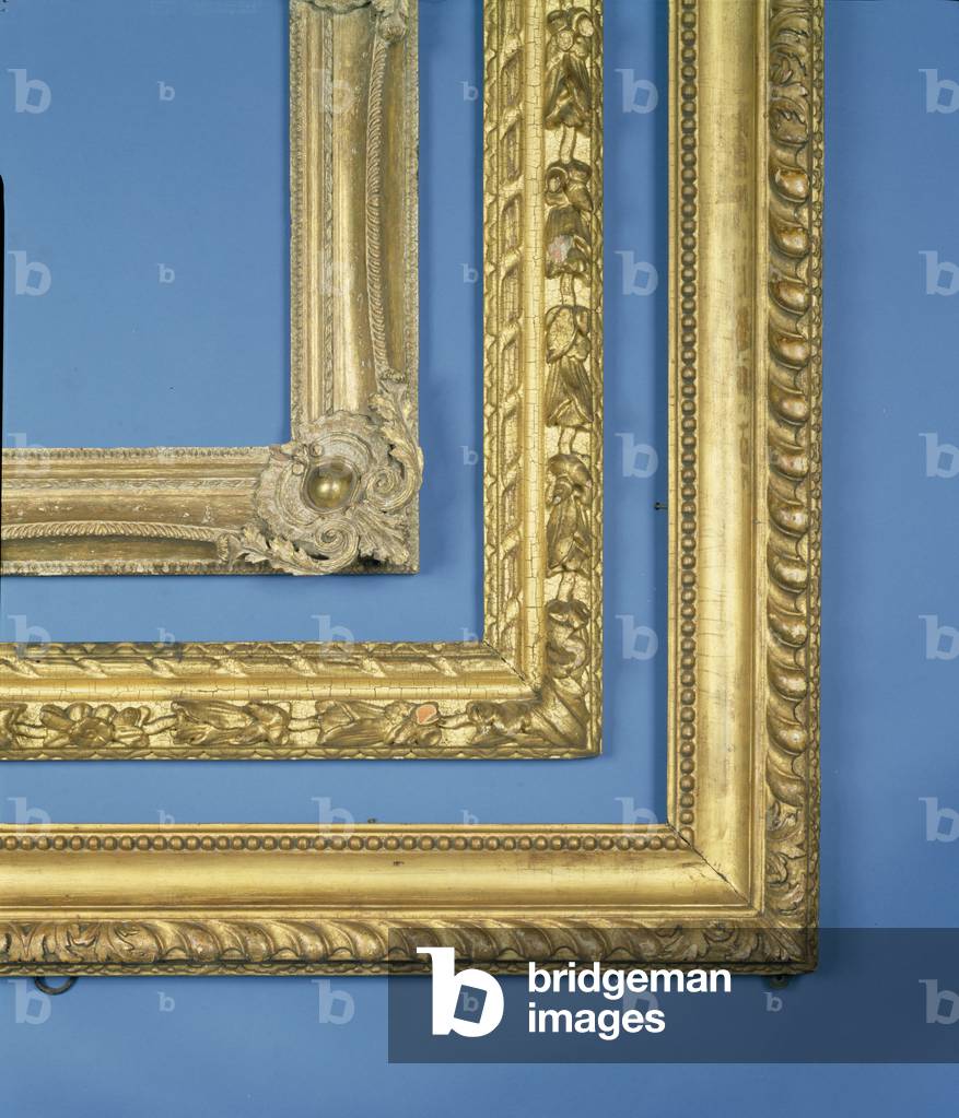 Three English carved and gilded picture frames