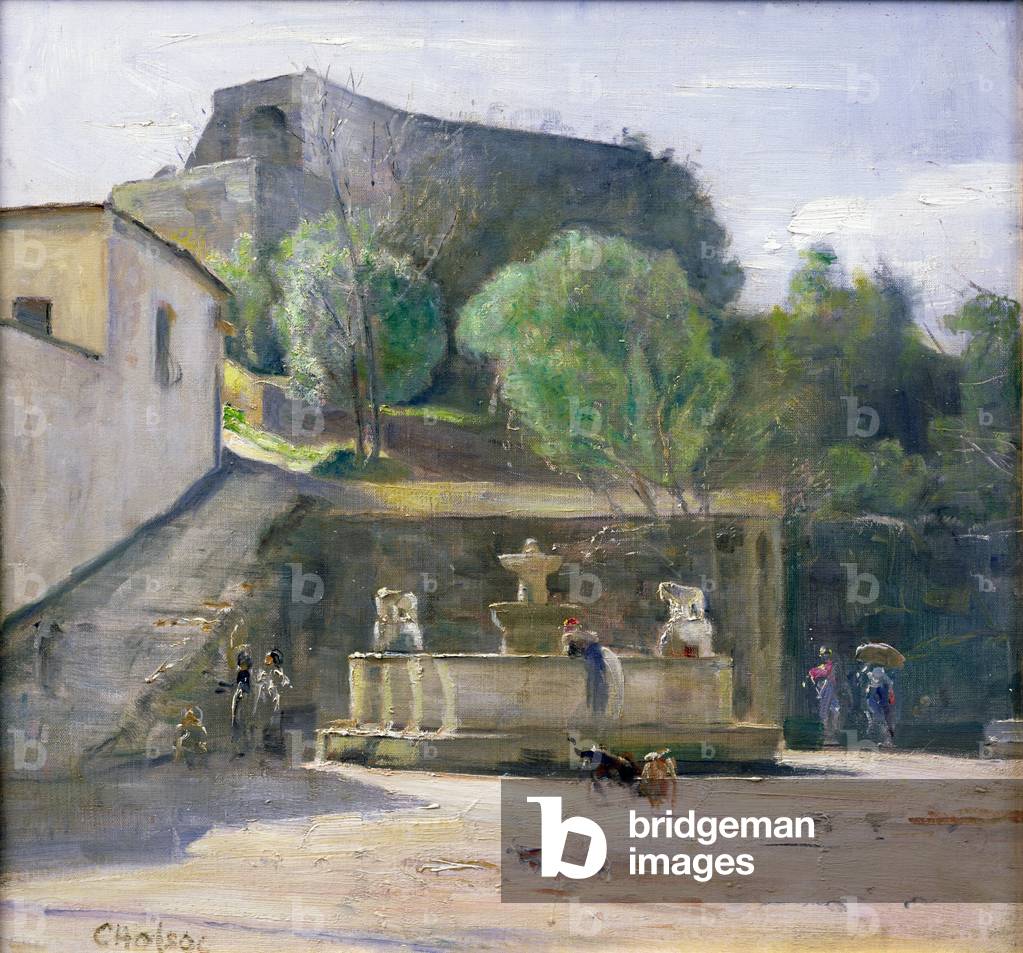 At the Fountain, Italy