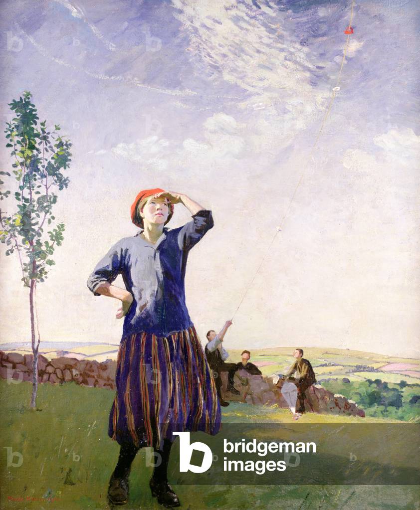 The Kite Flyer, 1916 (oil on canvas)