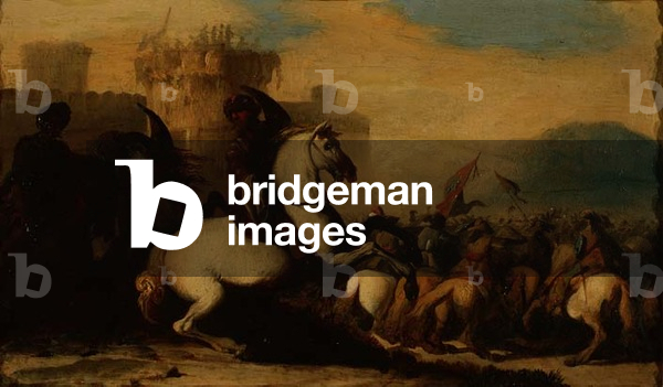 A Cavalry Engagement Outside a Fort