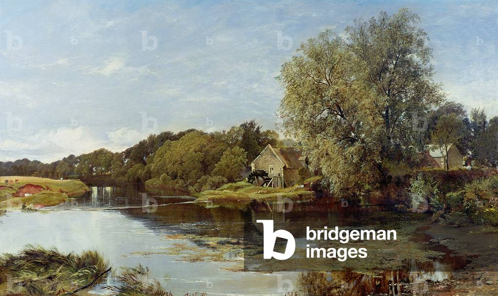 At Milton Mill, on the River Irvine, 1855