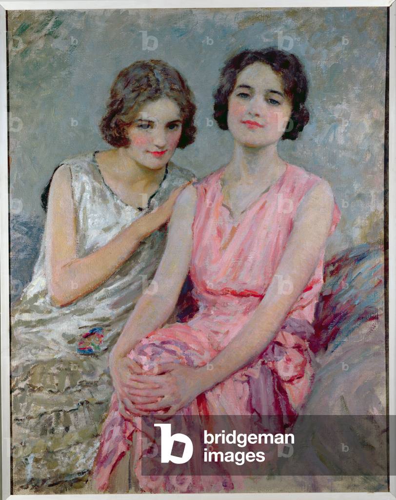 Two Young Women Seated