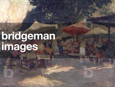 Busy market on a summer's day