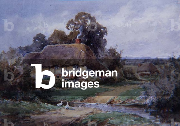 A Hampshire Watersplash (w/c)