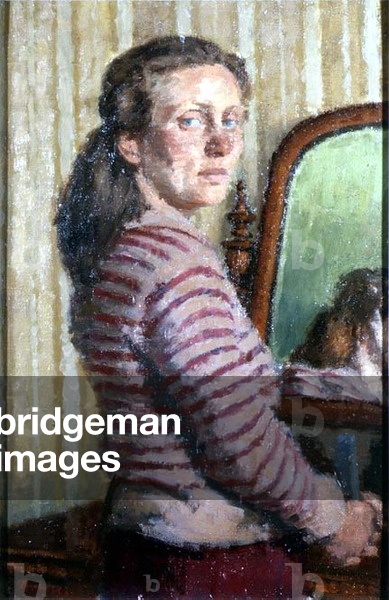 Woman in a striped jumper (board)