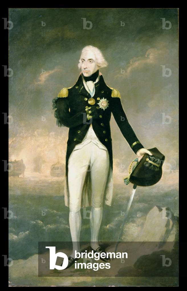 Portrait of Lord Nelson with Santa Cruz beyond