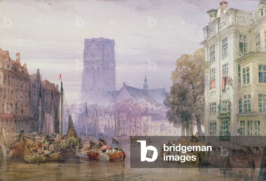 The Great Church of St. Lawrence, Rotterdam, 1881 (watercolour over pencil)