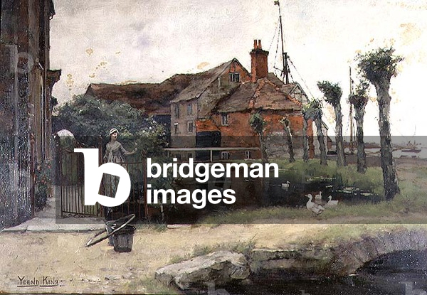 A Maid by a Village Pond