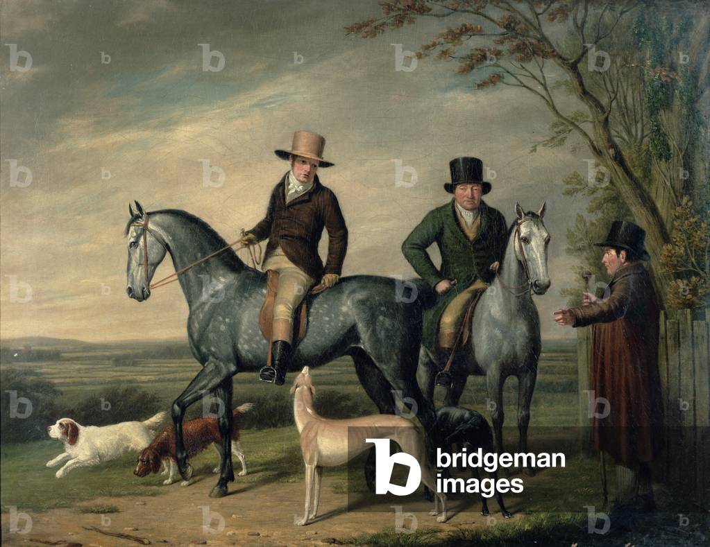 Two Gentlemen on Grey Hunters