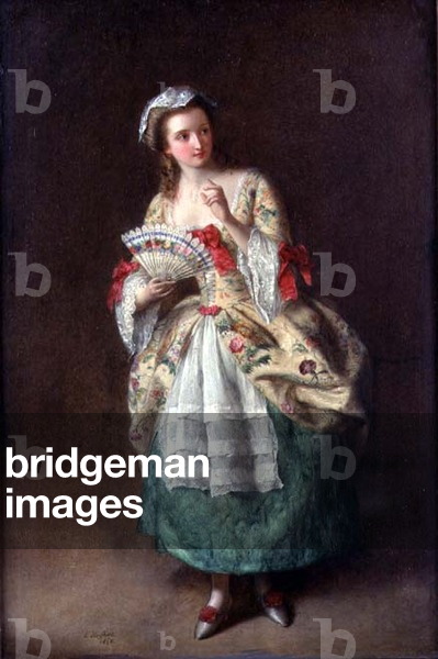 Dressed for the Ball, 1860 (oil on panel)