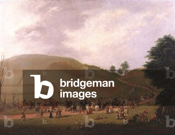 The Election Procession of Sir William Miles (1797-1878) (oil on canvas)