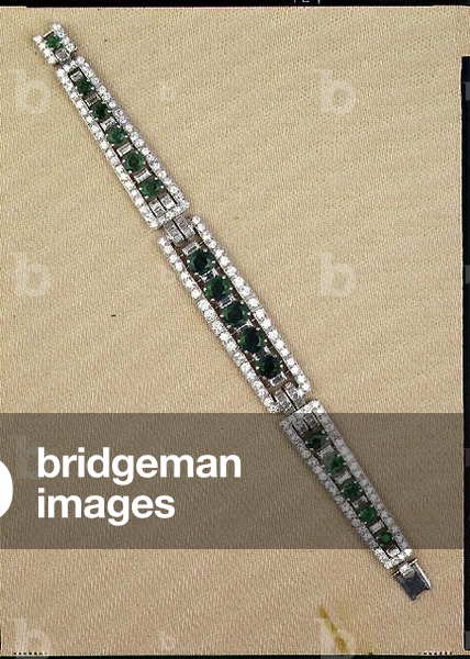 Emerald and Diamond bracelet by Cartier, 1940