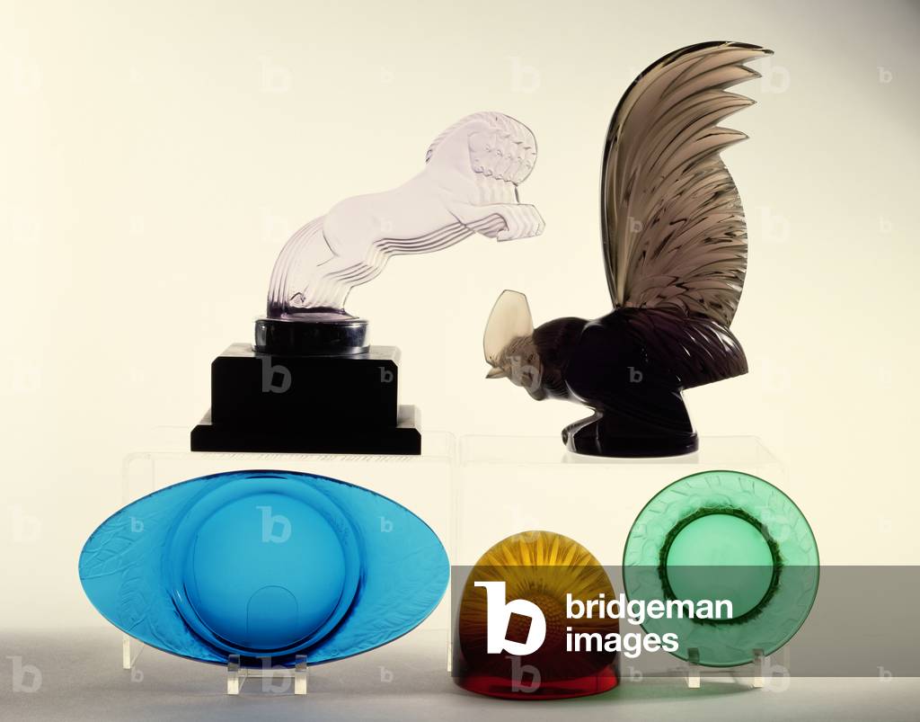 Car Mascots, Ashtrays and a Paperweight (glass)