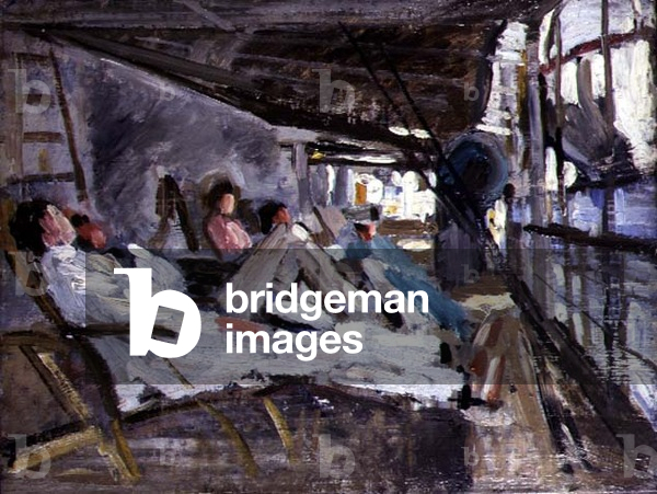 Between Decks (oil on canvas board)
