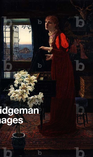 'The Day is Done, The Song is Ended', c.1872 (oil on canvas) (see 123803 for detail)