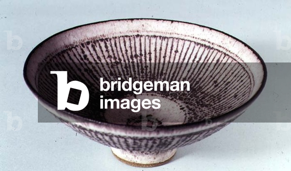 A stoneware 'knitted' bowl, c.1983 (ceramic)