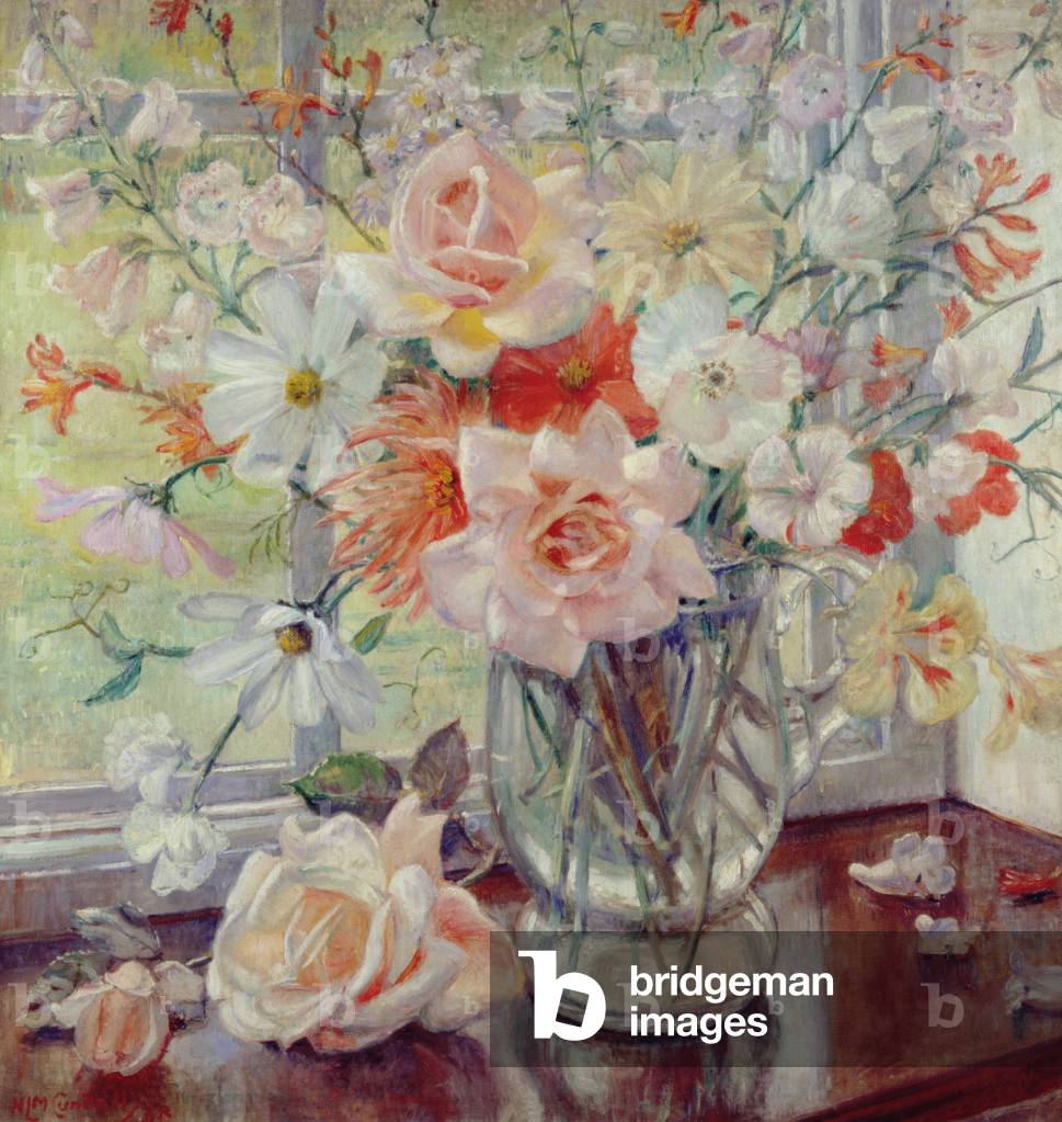 A Still Life of Summer Flowers in a Glass Jug, 1938