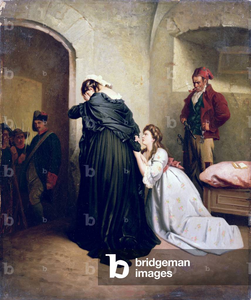 Marie Antoinette departing to her execution (one of pair)