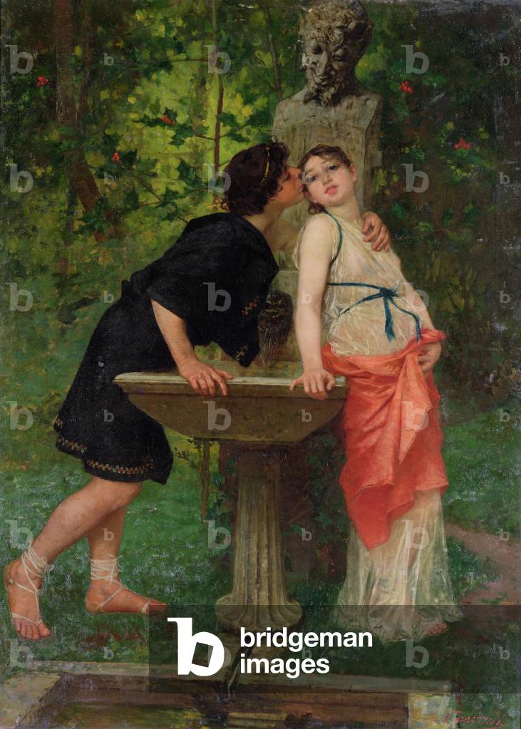 Lovers by a Fountain