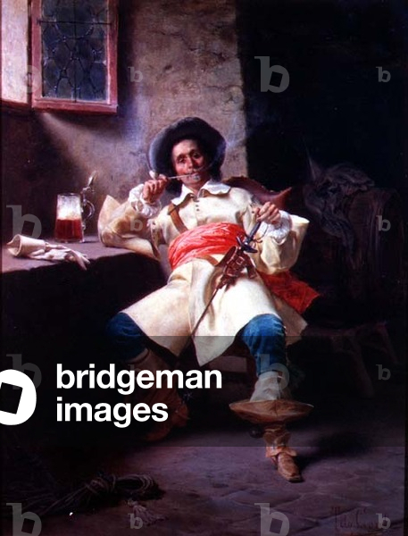 Soldier Carousing, 1874 (panel)