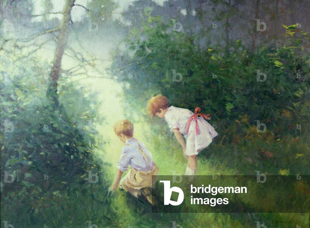 At the Edge of the Wood (oil on canvas)