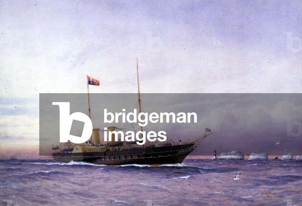H.M. Yacht Osborne, 1896 (w/c heightened with white)