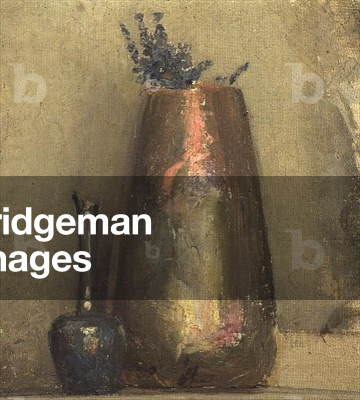 Still Life of Two Vases on a Shelf
