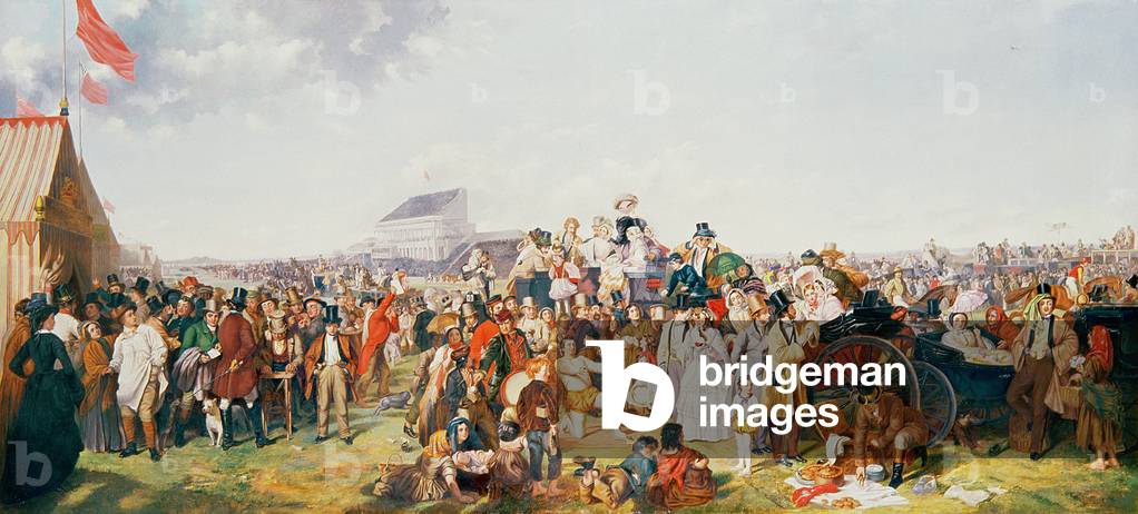 Derby Day (oil on canvas) (for details see: 120096 and 120097)