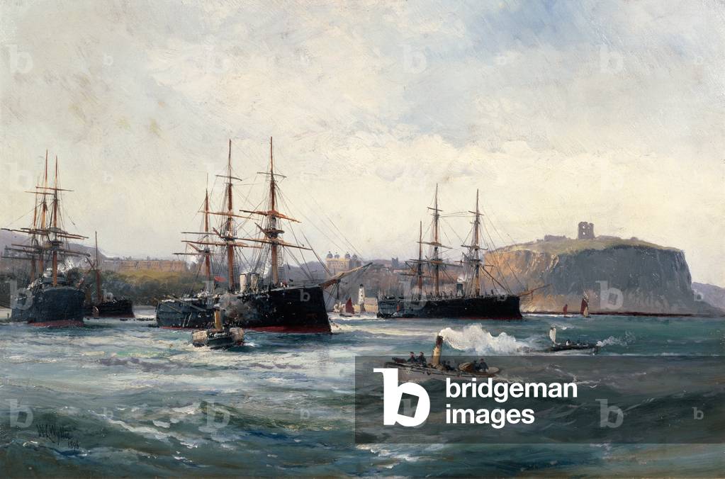 The Channel Fleet off Scarborough, 1896