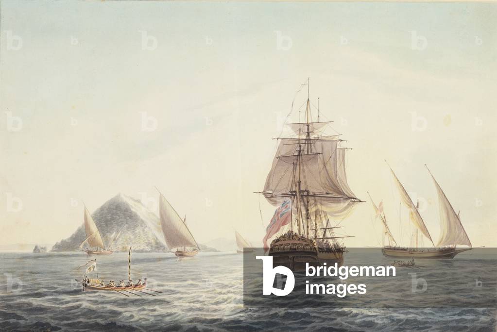 Gibraltar: H.M.S. 'Sirius' sailing off