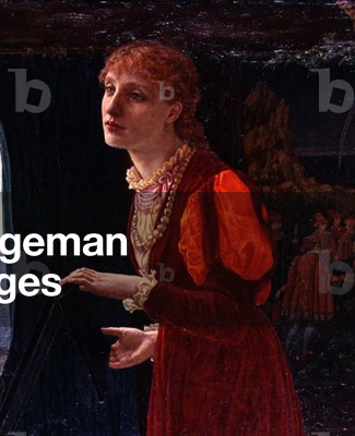 'The Day is Done, The Song is Ended', detail of the woman, c.1872 (oil on canvas) (detail of 123802)
